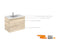 Aquamoon Girona 32 Beige Nature Wall Hung Modern Bathroom Vanity Set