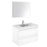 Aquamoon Girona 32 White Wall Hung Modern Bathroom Vanity Set