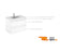 Aquamoon Girona 32 White Wall Hung Modern Bathroom Vanity Set