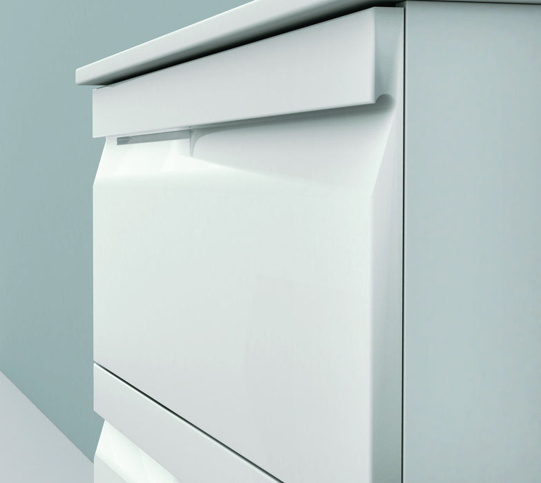 Aquamoon Girona 32 White Wall Hung Modern Bathroom Vanity Set