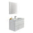 Aquamoon Girona 32 White Wall Hung Modern Bathroom Vanity Set