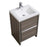 Aquamoon Granada 24 Maple Grey Free Standing Modern Bathroom Vanity Set