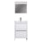 Aquamoon Granada 24 White Free Standing Modern Bathroom Vanity Set