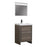 Aquamoon Granada 30 Maple Grey Free Standing Modern Bathroom Vanity Set
