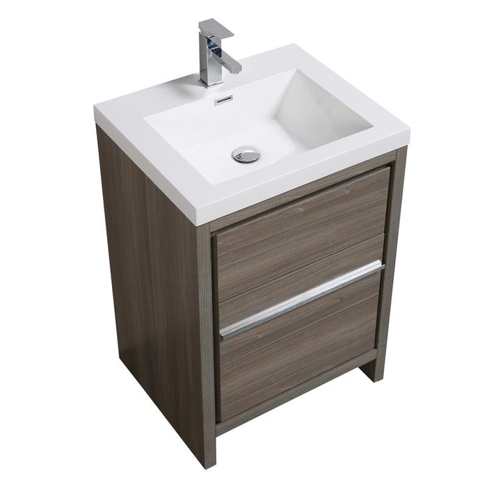Aquamoon Granada 30 Maple Grey Free Standing Modern Bathroom Vanity Set
