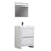Aquamoon Granada 30 White Free Standing Modern Bathroom Vanity Set