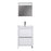 Aquamoon Granada 30 White Free Standing Modern Bathroom Vanity Set
