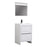 Aquamoon Granada 30 White Free Standing Modern Bathroom Vanity Set