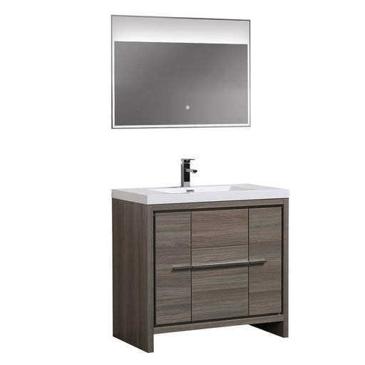 Aquamoon Granada 36 Maple Grey Free Standing Modern Bathroom Vanity Set