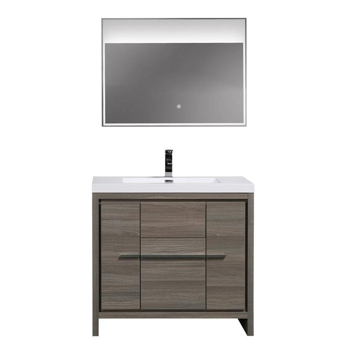 Aquamoon Granada 36 Maple Grey Free Standing Modern Bathroom Vanity Set