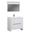 Aquamoon Granada 36 White Free Standing  Modern Cabinet