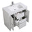Aquamoon Granada 36 White Free Standing Modern Bathroom Vanity Set