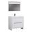 Aquamoon Granada 36 White Free Standing Modern Bathroom Vanity Set