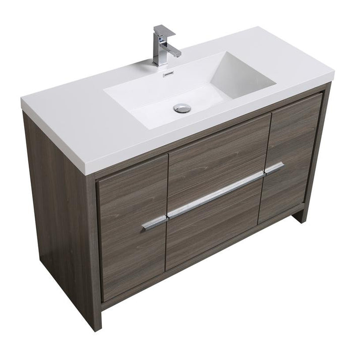 Aquamoon Granada 48 Maple Grey Free Standing  Modern Cabinet - CABINET ONLY