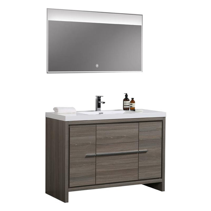 Aquamoon Granada 48 Maple Grey Free Standing Modern Bathroom Vanity Set