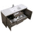 Aquamoon Granada 60 Maple Grey Free Standing Modern Bathroom Vanity Set