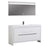 Aquamoon Granada 60 White Free Standing Modern Bathroom Vanity Set
