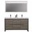 Aquamoon Granada 60 Maple Grey Free Standing Modern Bathroom Double Sink  Vanity Set