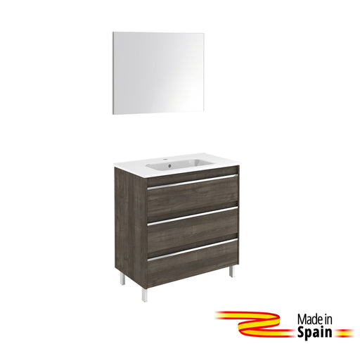 Aquamoon Ibiza 32 Ash Grey  Free Standing Modern Bathroom Vanity Set