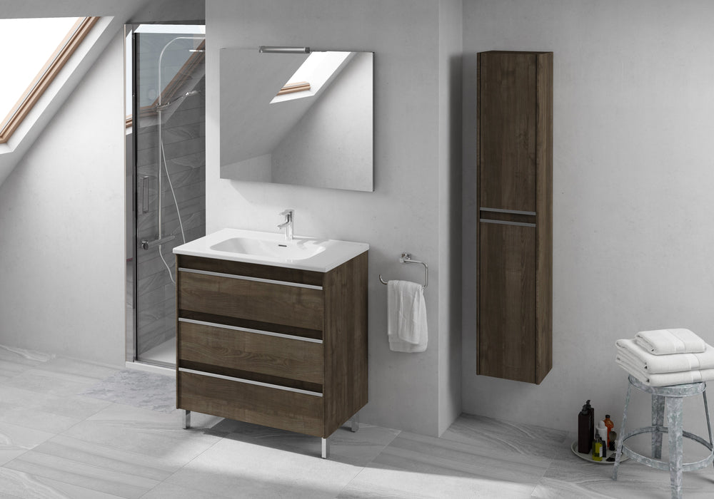 Aquamoon Ibiza 40 Ash Grey  Free Standing Modern Bathroom Vanity Set