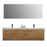 Aquamoon Icon 72 White Wall Hung Modern Bathroom Double Sink  Vanity Set