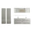 Aquamoon Magnum 63 White Wall Hung Modern Bathroom Double Sink  Vanity Set