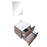 Aquamoon  Mallorca 24 Walnut Wall Mounted Modern Bathroom Vanity Set  With Glass Sink