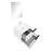 Aquamoon Mallorca 24 White Wall Mounted Modern Bathroom Vanity Set With Solid Surface Sink