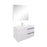 Aquamoon  Mallorca 31 White Wall Mounted Modern Bathroom Vanity Set  With Acrylic Sink