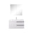 Aquamoon  Mallorca 31 White Wall Mounted Modern Bathroom Vanity Set  With Acrylic Sink