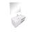 Aquamoon  Mallorca 31 White Wall Mounted Modern Bathroom Vanity Set  With Acrylic Sink