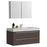 Aquamoon Maya 47 Grey Brown Hg Wall Mounted Modern Bathroom Vanity Set