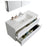 Aquamoon Maya 47 White Hg Wall Mounted Modern Bathroom Vanity Set