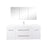 Aquamoon Maya Duo 60 White Hg Wall Mounted Modern Bathroom Vanity Set