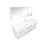 Aquamoon Maya Duo 60 White Hg Wall Mounted Modern Bathroom Vanity Set