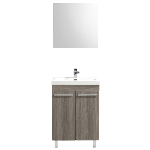 Aquamoon Ocean 24 Maple Grey Free Standing Modern Bathroom Vanity Set