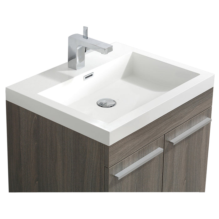 Aquamoon Ocean 24 Maple Grey Free Standing Modern Bathroom Vanity Set