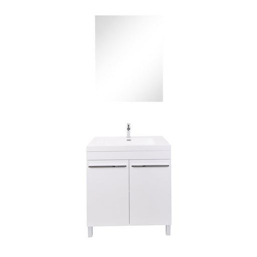 Aquamoon Ocean 24 White Free Standing Modern Bathroom Vanity Set