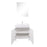 Aquamoon Ocean 24 White Free Standing Modern Bathroom Vanity Set