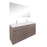Aquamoon Ocean 60 Double Sink Maple Grey Free Standing Modern Bathroom Vanity Set
