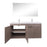 Aquamoon Ocean 60 Double Sink Maple Grey Free Standing Modern Bathroom Vanity Set