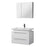 Aquamoon Orion 31 White Wall Mounted Modern Bathroom Vanity Set