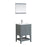 Aquamoon Rimini 24 Mat Grey Free Standing Modern Bathroom Vanity Set