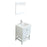 Aquamoon Rimini 24 White Free Standing Modern Bathroom Vanity Set