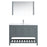 Aquamoon Rimini 48 Mat Grey Free Standing Modern Bathroom Vanity Set
