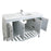 Aquamoon Rimini 48 White Free Standing Modern Bathroom Vanity Set