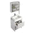 Aquamoon Sparta 24 White Free Standing Modern Bathroom Vanity Set