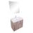 Aquamoon Sunrise 24 Ashwood  Wall Mounted Modern Bathroom Vanity Set
