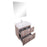 Aquamoon Sunrise 31 Ashwood  Wall Mounted Modern Bathroom Vanity Set