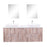 Aquamoon Sunrise 72 Ashwood Double Sink  Wall Mounted Modern Bathroom Vanity Set